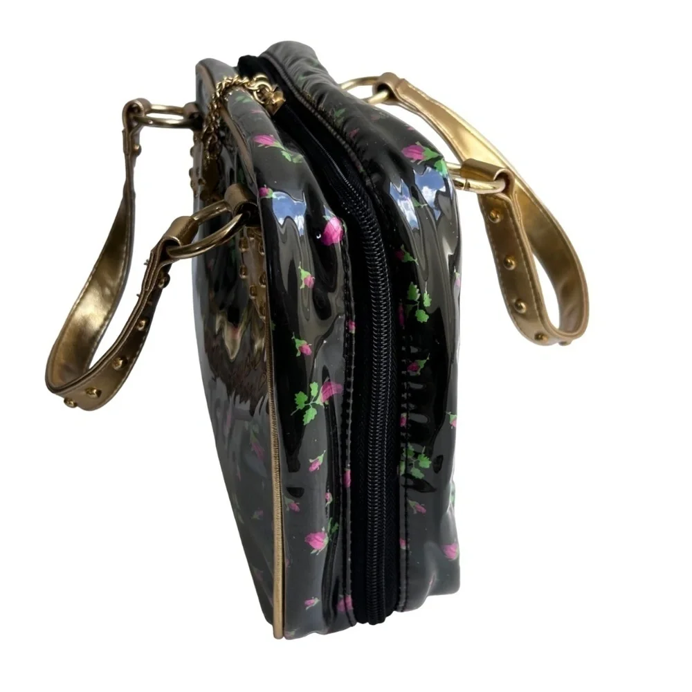 Betsey Johnson 2 Handle Cosmetic Make-Up Case LIKE NEW